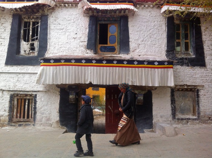 Complejo monástico cerca de Lhasa, Tíbet.